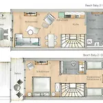 Strand-Maisonette Beach Baby 2 Lägenhet *